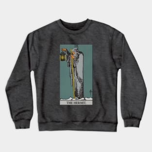 The Hermit Tarot Card Crewneck Sweatshirt